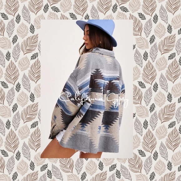 Aztec Western Distressed Jacket - Picture 4 of 10